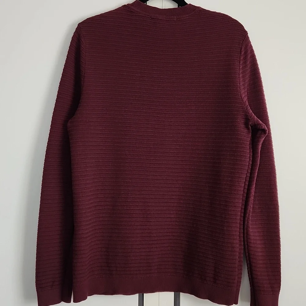 Selected Homme Men “Masei” Knit Crew Neck in Maroon Burgundy color size L
